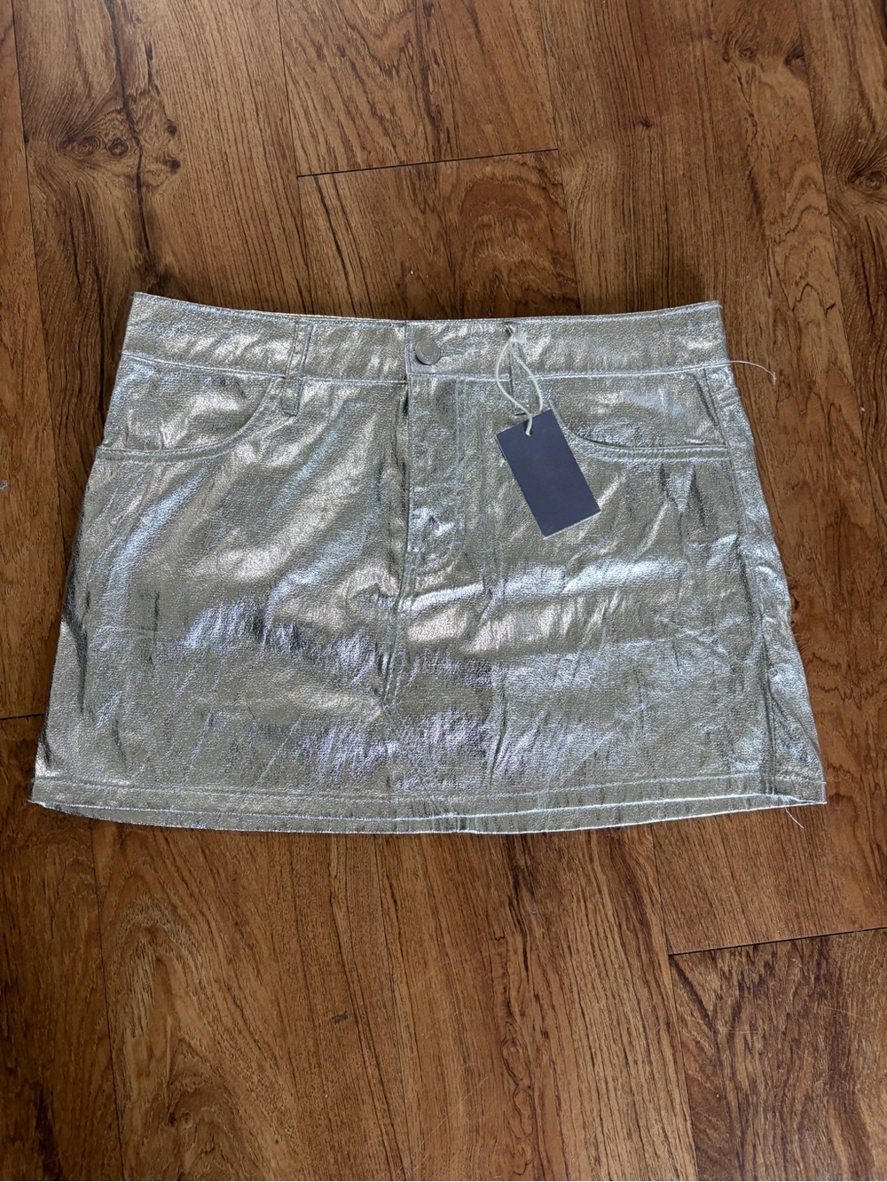 NEW WITH TAGS INDIGO SIRING SILVER SKIRT